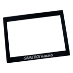 Screen lens GLASS for Game Boy Macro console & Holographic reproduction sticker - Black | Obirux - 7