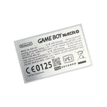 Screen lens GLASS for Game Boy Macro console & Holographic reproduction sticker - Grey DMG style | Obirux - 2