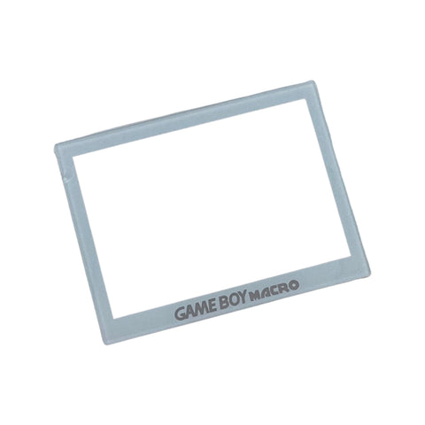 Screen lens GLASS for Game Boy Macro console & Holographic reproduction sticker - White | Obirux - 1