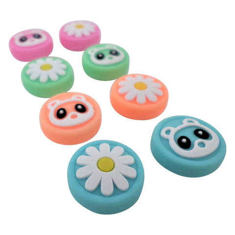 Thumb grips for Switch Lite & Joy - Con silicone stick caps - 8 pack Animal Crossing edition Multi colour | ZedLabz - 2