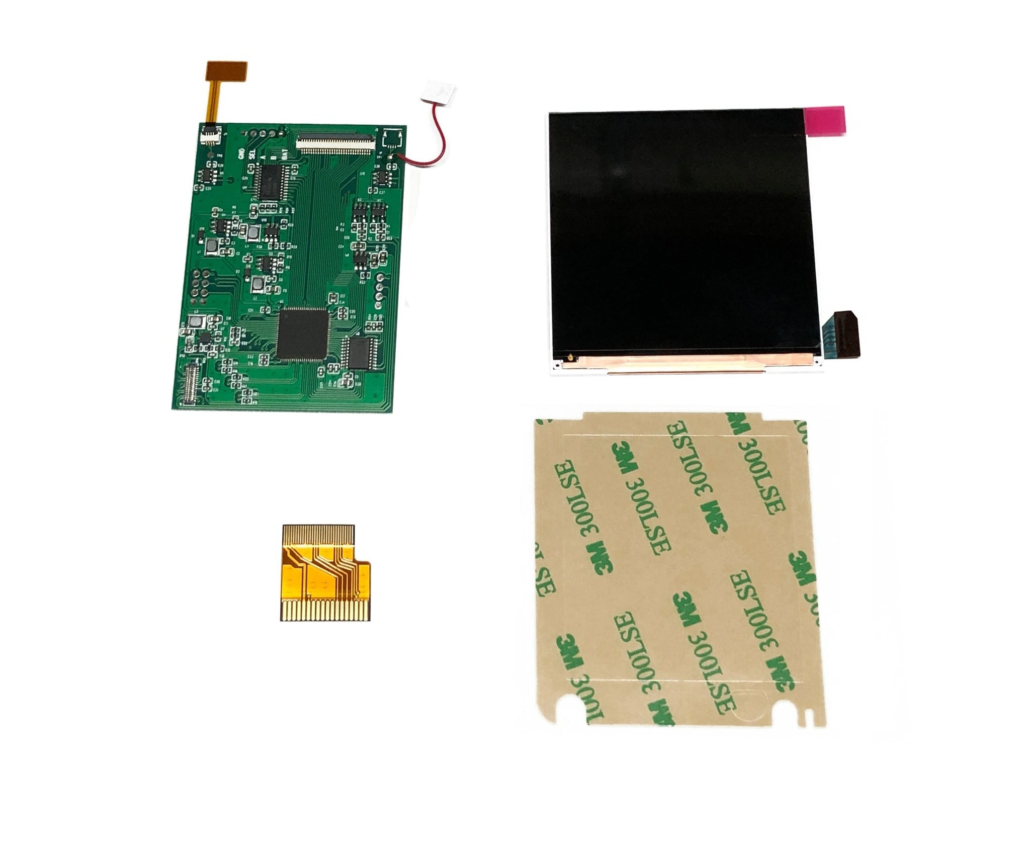 Game Boy Pocket IPS LCD screen backlight kit with OSD menu