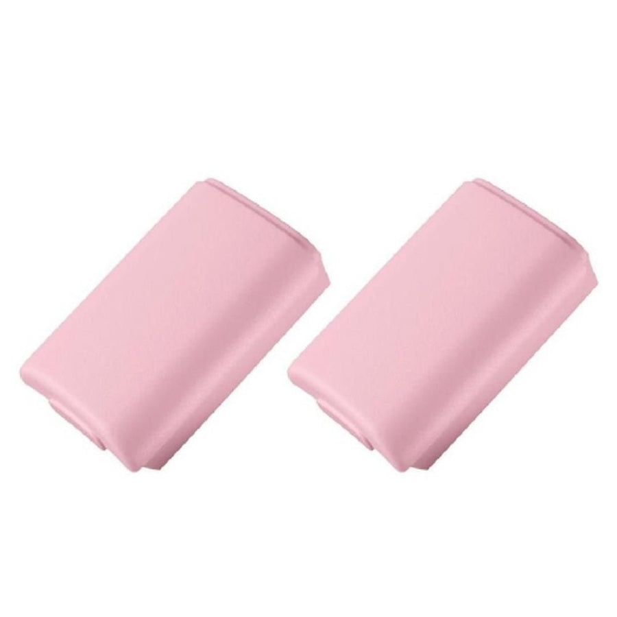 ZedLabz battery holder shell cover for Microsoft Xbox 360 wireless controllers - 2 pack pink - 1