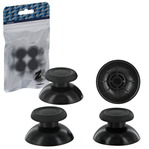 ZedLabz replacement analog rubber thumbsticks grip sticks for Sony PS4 controllers - 4 pack black - 1