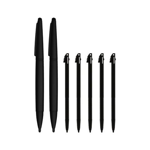 ZedLabz replacement slot in & XL stylus pen pack for Nintendo 3DS XL (2012 model) - 7 pack black - 1